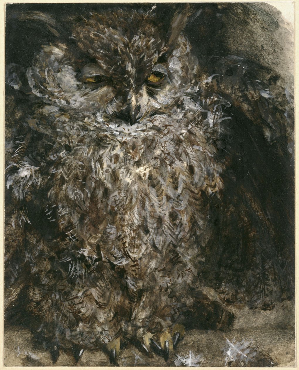 Hornuglen. Fra «Barnealbumet» av Adolph Menzel