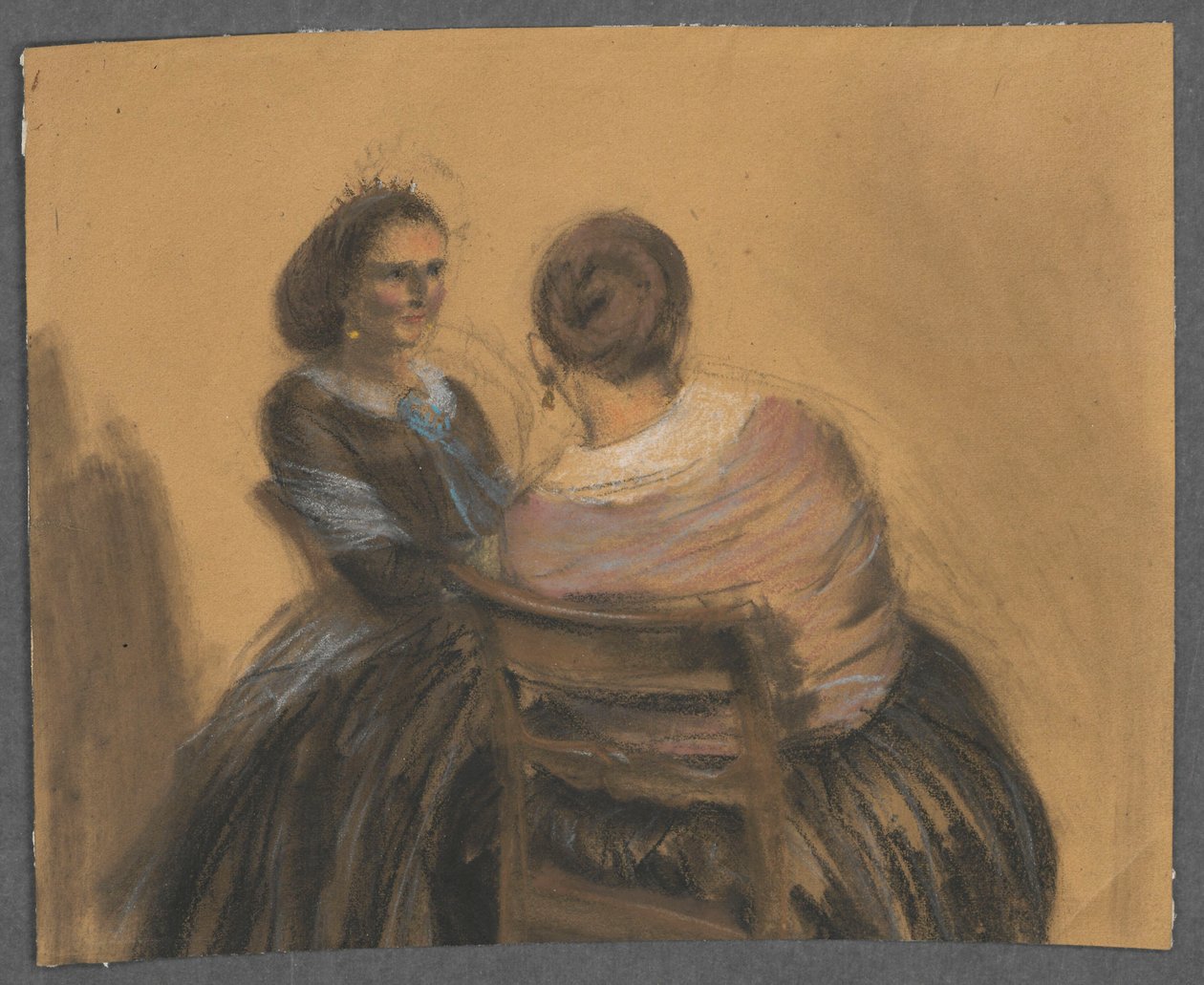 To kvinner av Adolph Menzel