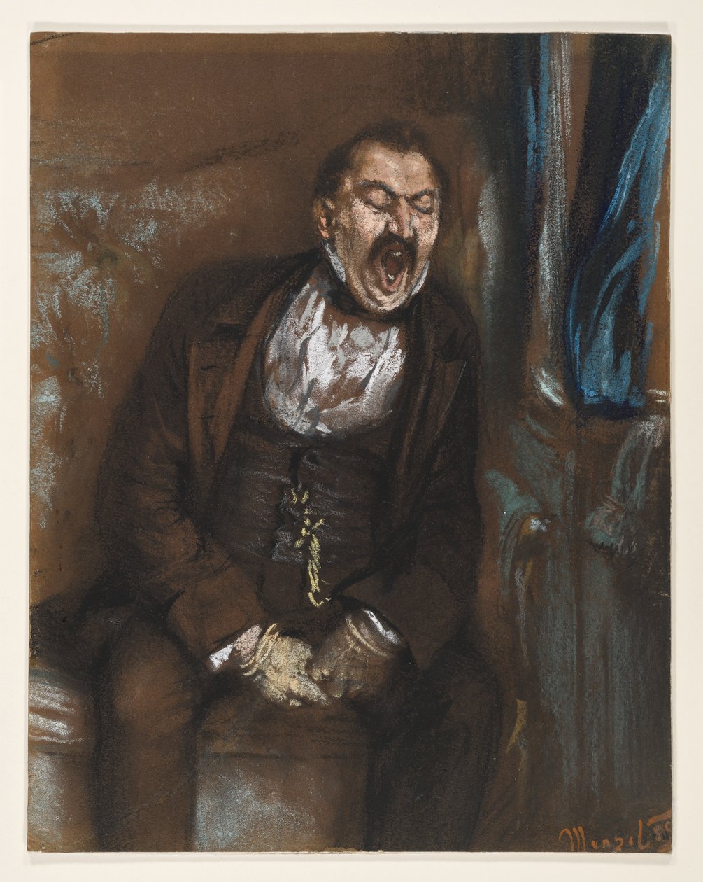 Herre i en togkupé av Adolph Menzel
