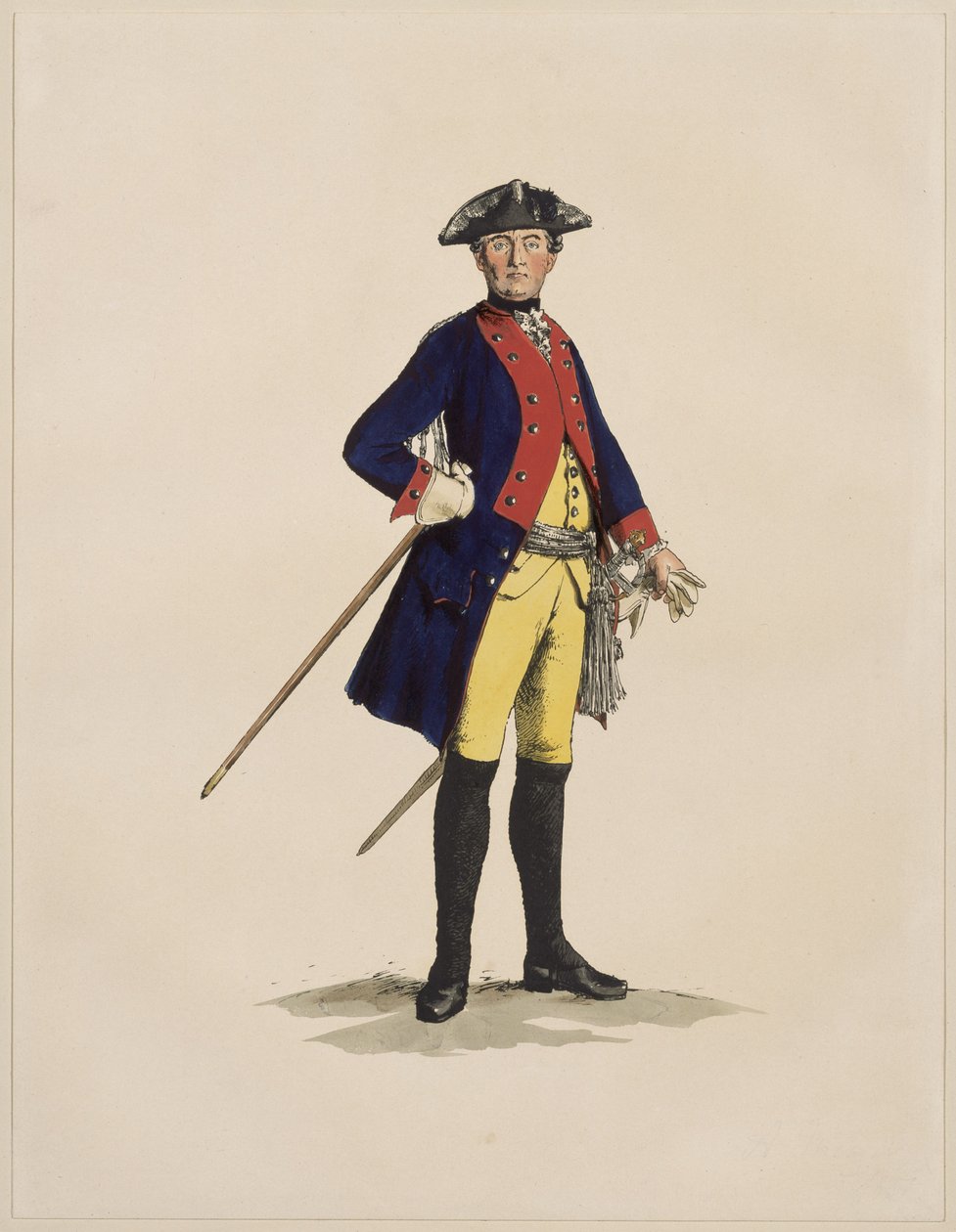 Infanterioffiser fra RzF [14 eller 34] av Adolph Menzel