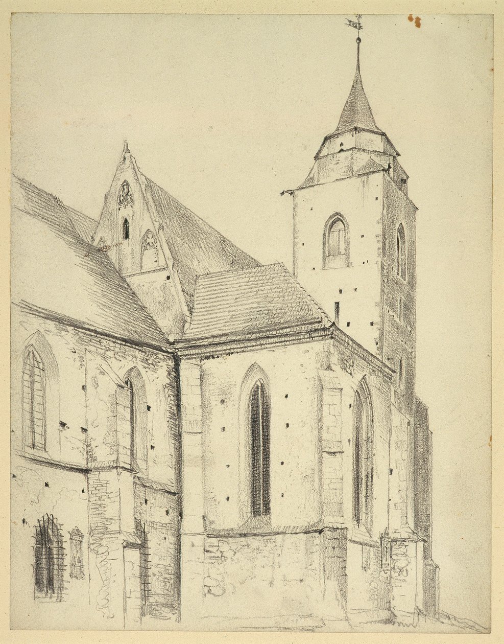 Den katolske sognekirken St. Martin i Jauer av Adolph Menzel