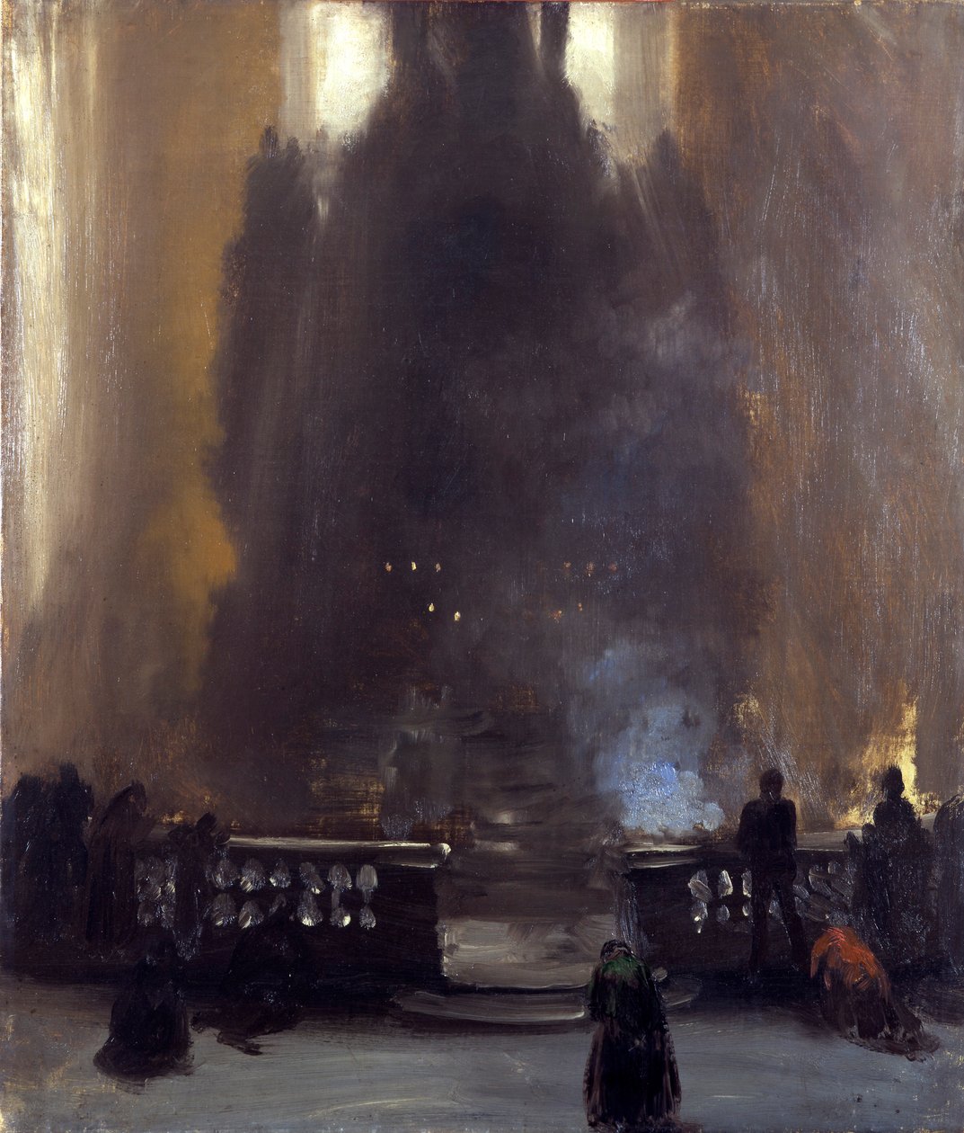 Kirkens indre (barokkalter) av Adolph Menzel
