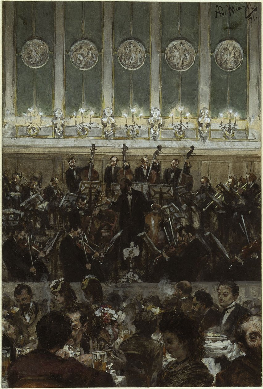 Konsert hos Bilse av Adolph Menzel
