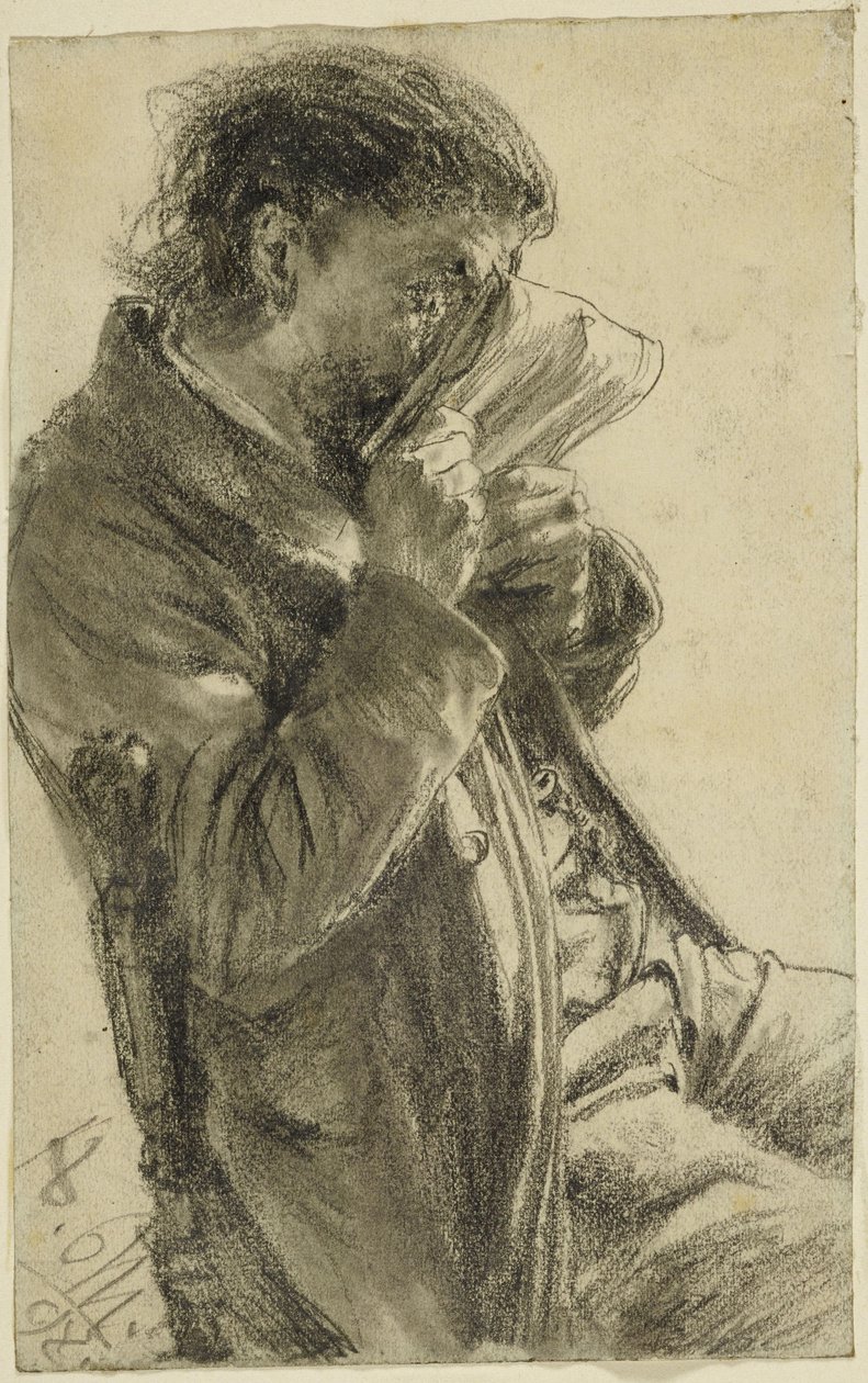 Lesende mann av Adolph Menzel