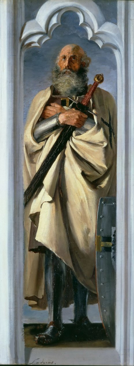 Luther Luder av Brunswick, stormester for de teutoniske riddere, 1846. av Adolph Menzel