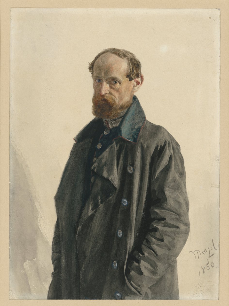 Major Leuthold, fra Gardefusilierregimentet av Adolph Menzel