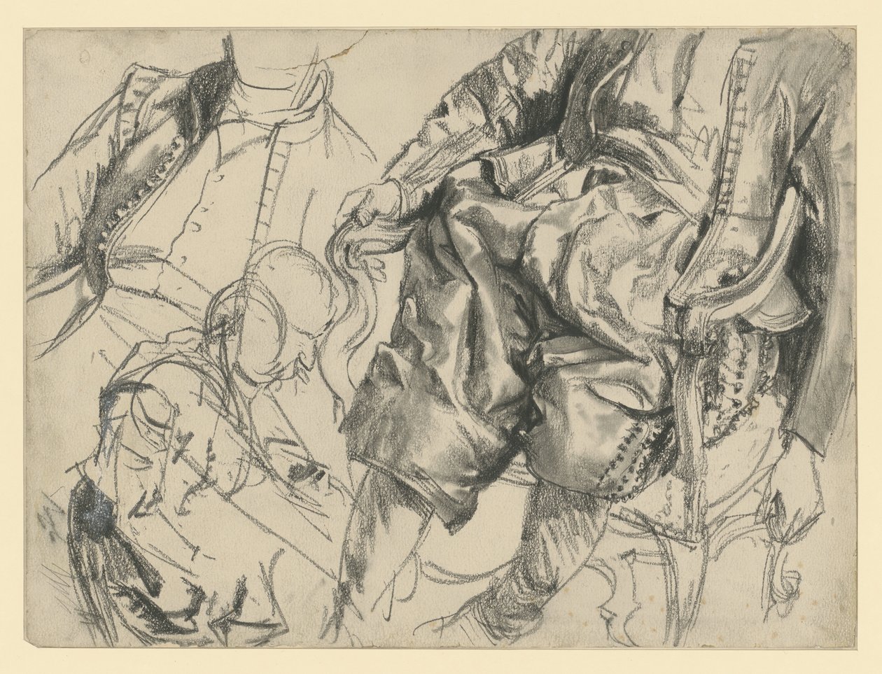 Modell i kurfyrst Johann Georg I av Sachsens seremonielle drakt i tre visninger, Historisk museum, Dresden av Adolph Menzel