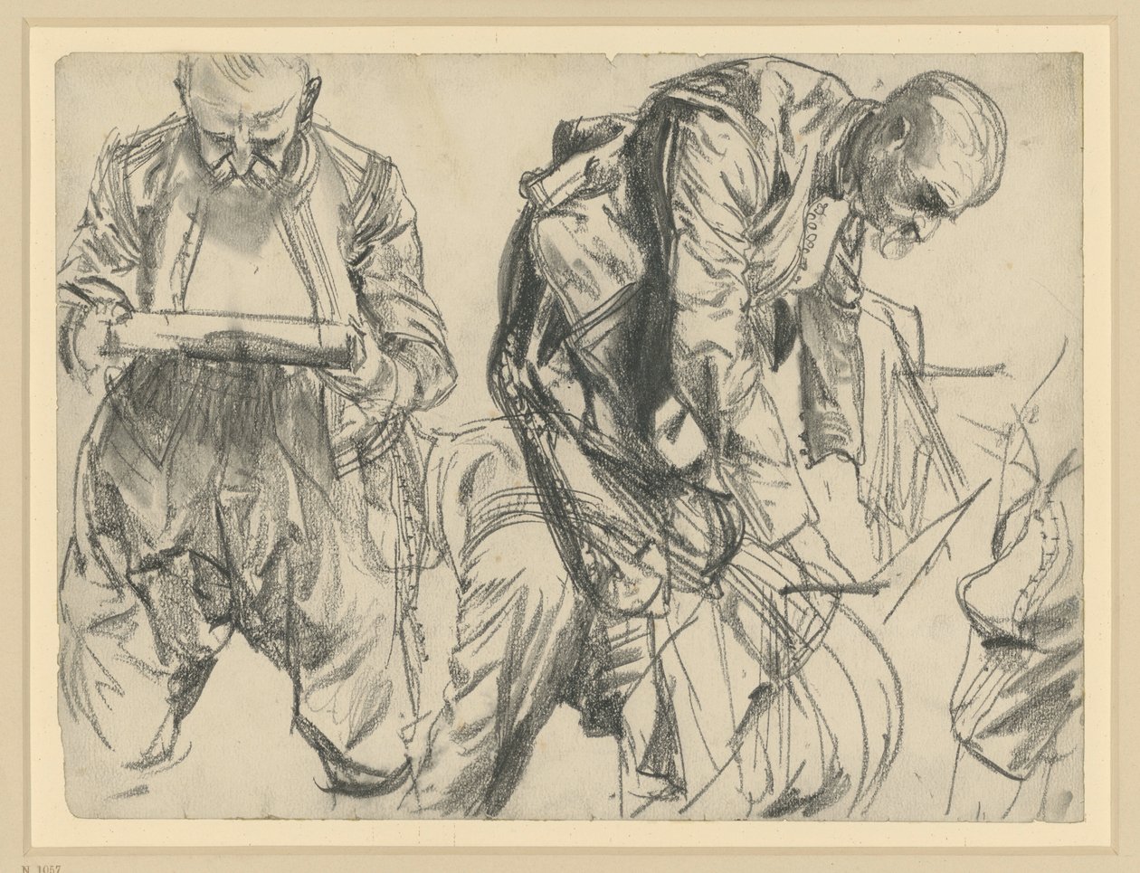 Modell i kurfyrst Johann Georg I av Sachsens praktantrekk i tre visninger, Historisk museum, Dresden av Adolph Menzel
