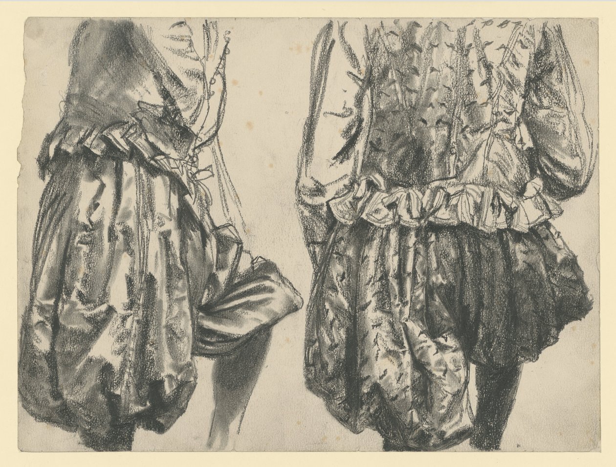Modell i festdrakt av kurfyrste Johann Georg I av Sachsen, sett fra to vinkler, Historisk museum, Dresden av Adolph Menzel