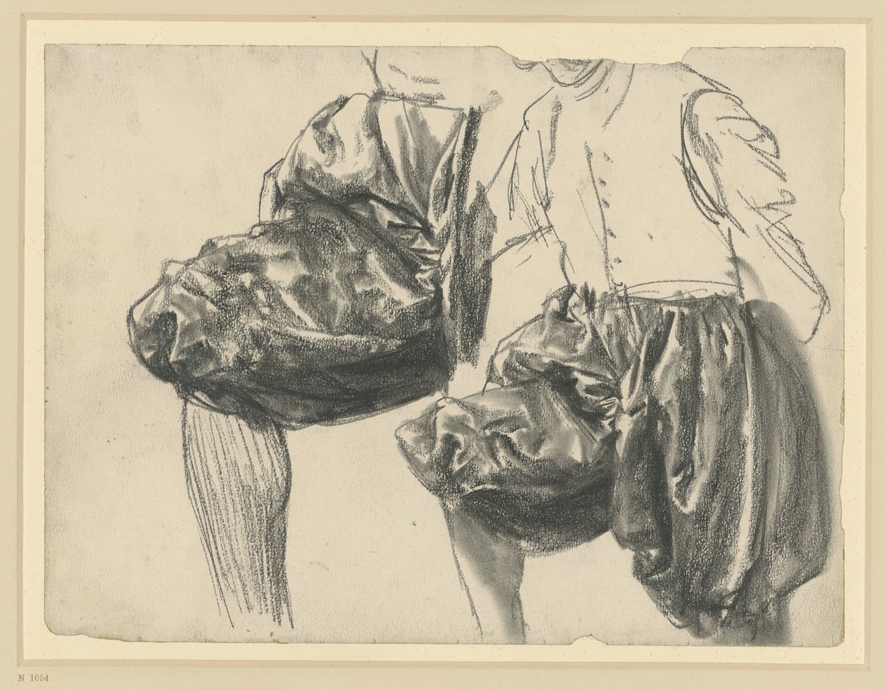 Modell i kurfyrst Johann Georg I av Sachsens praktantrekk i to visninger, Historisk museum, Dresden av Adolph Menzel