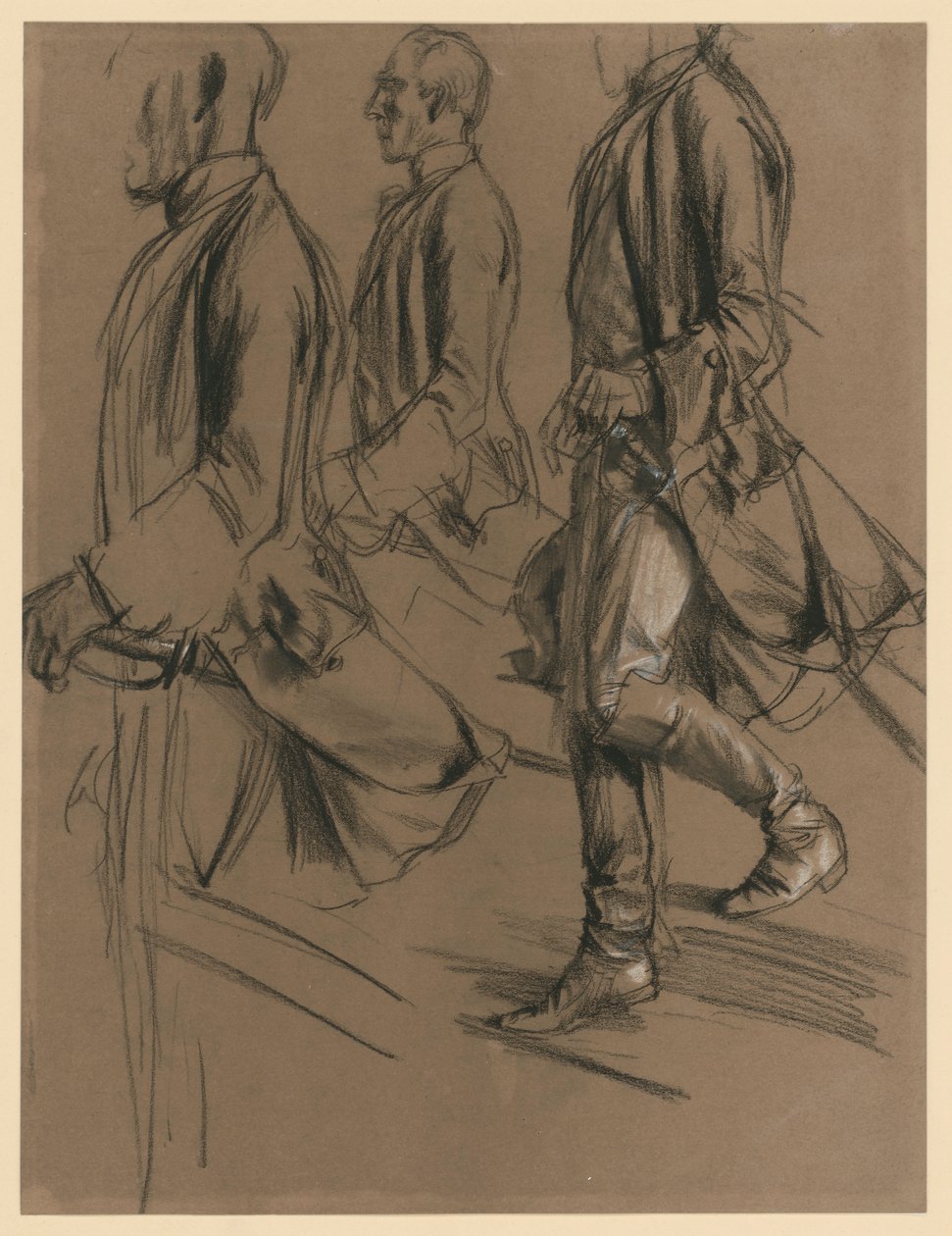 Offiser fra følget til Fredrik II. Modellstudie til «Møtet mellom Fredrik II og Josef II i Nysa» av Adolph Menzel