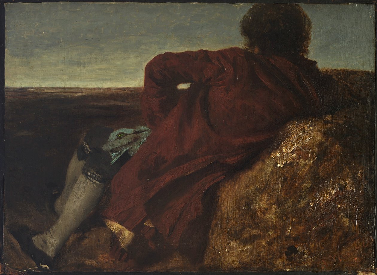 Hvilende mann av Adolph Menzel