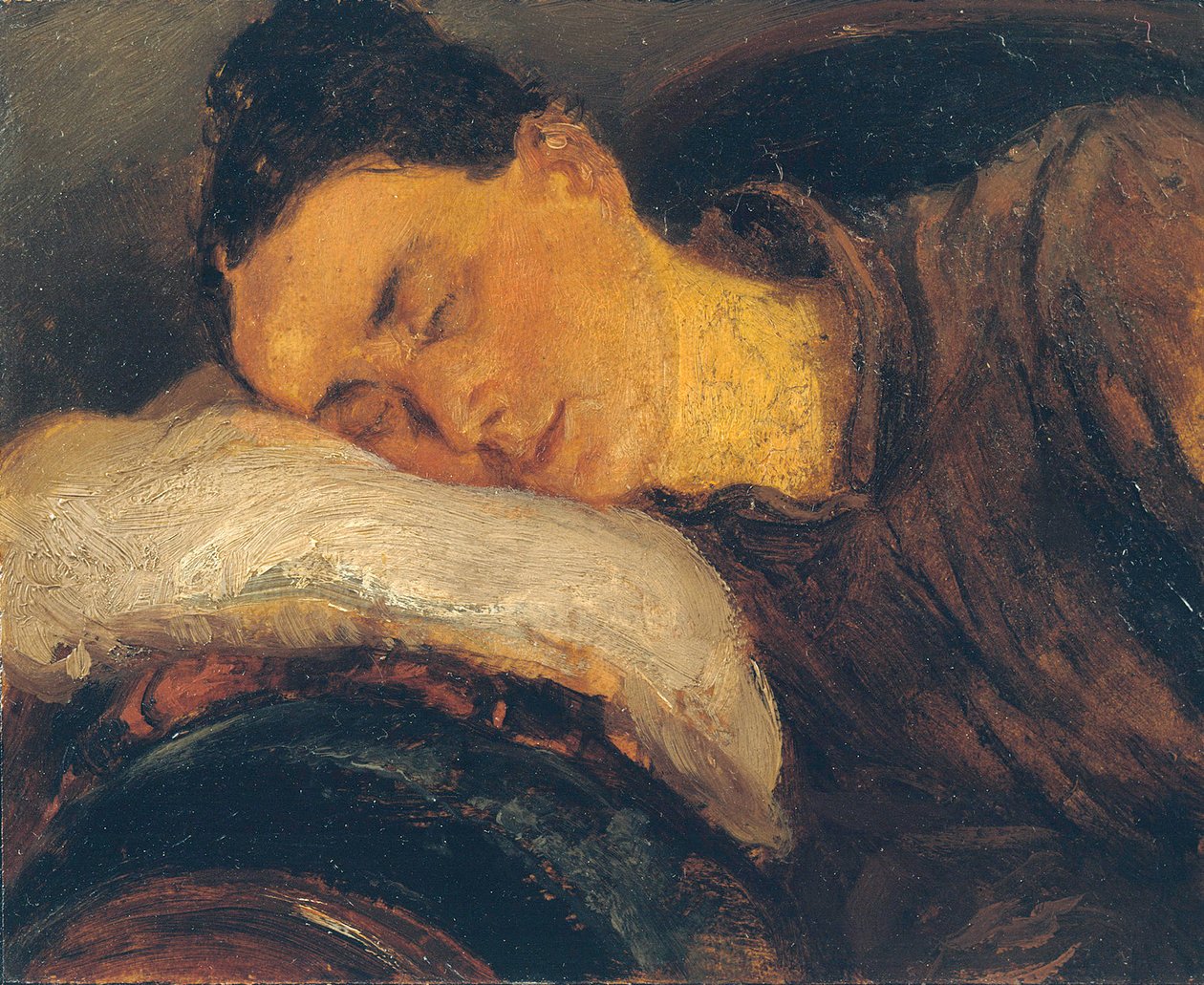 Sovende kvinne av Adolph Menzel