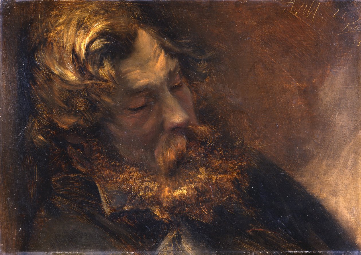 Sovende mann av Adolph Menzel