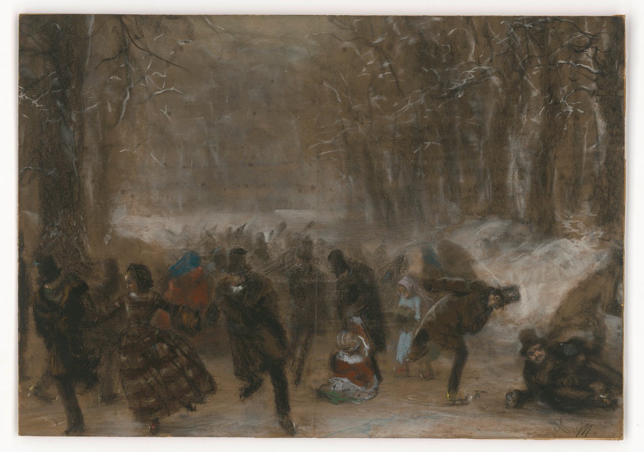 Skøyteløpere av Adolph Menzel