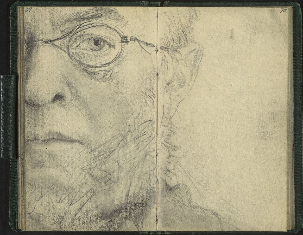 Selvportrett som «Enøye» av Adolph Menzel