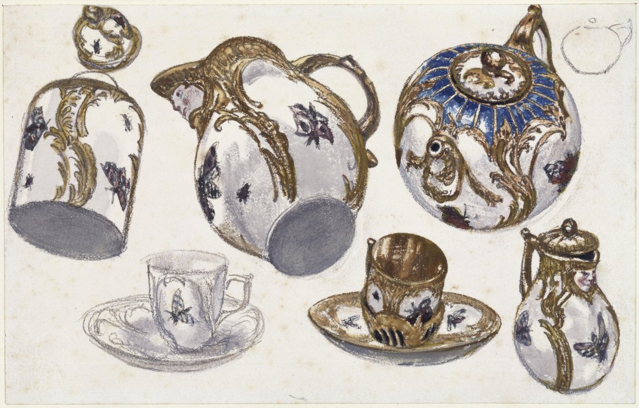Servise fra Fredrik IIs tid av Adolph Menzel