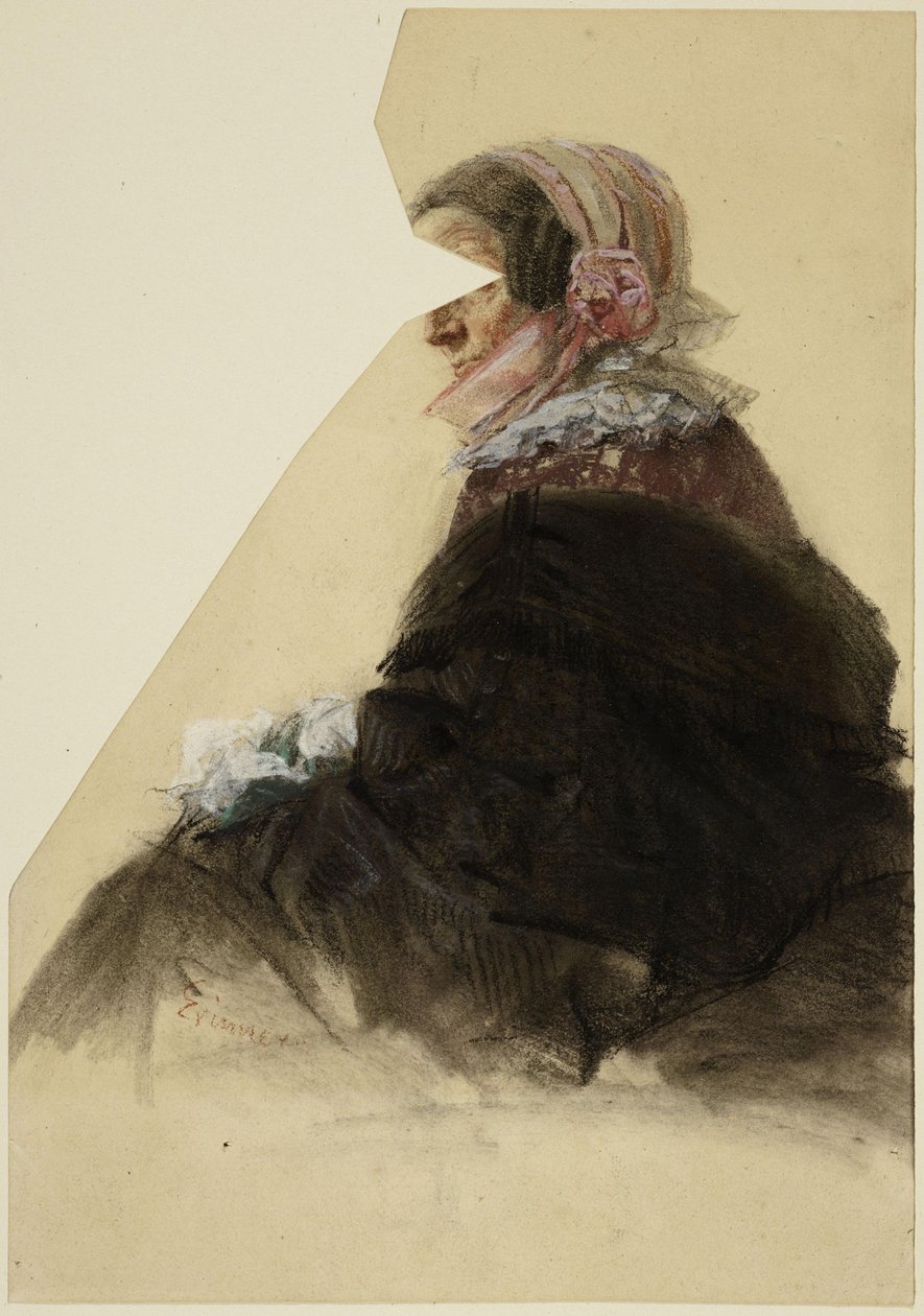 Sittende kvinne av Adolph Menzel