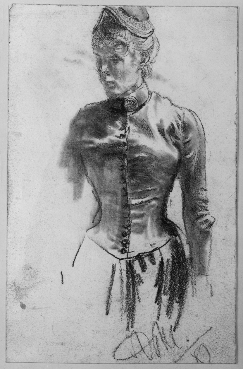 Stående kvinne av Adolph Menzel