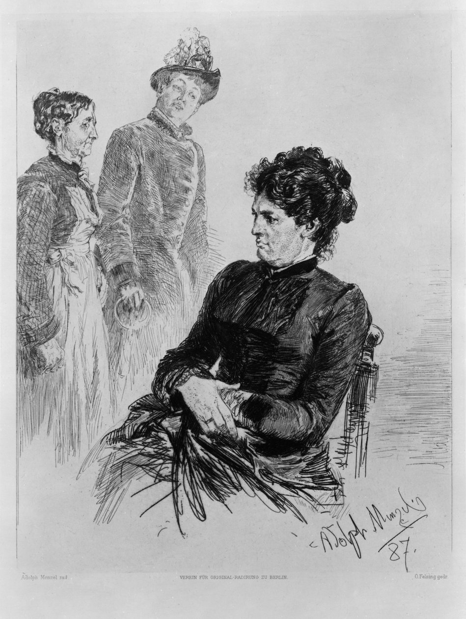 Stille deltakelse. For foreningen for originalradering i Berlin. Hefte 2 av Adolph Menzel