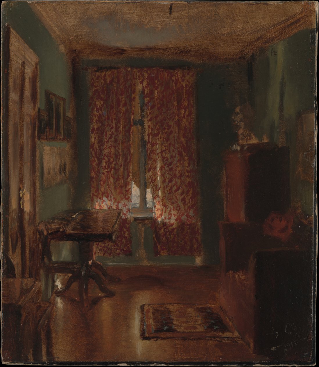 Kunstnerens stue i Ritterstrasse av Adolph Menzel