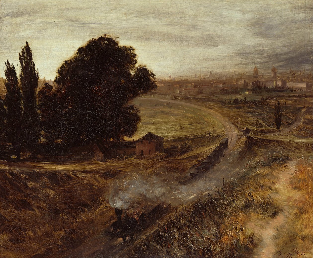 Berlin-Potsdam jernbane, 1847 av Adolph Menzel