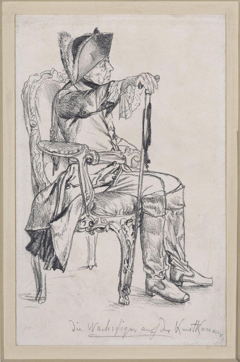 Voksfigur av Fredrik II (figur fullført av Schadow) til Det kongelige kunstkammeret av Adolph Menzel