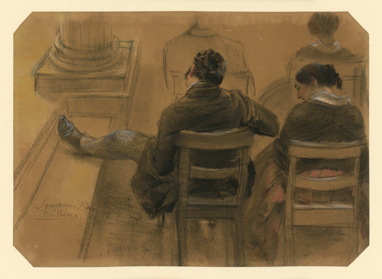 Publikum i konsertsalen av Adolph Menzel