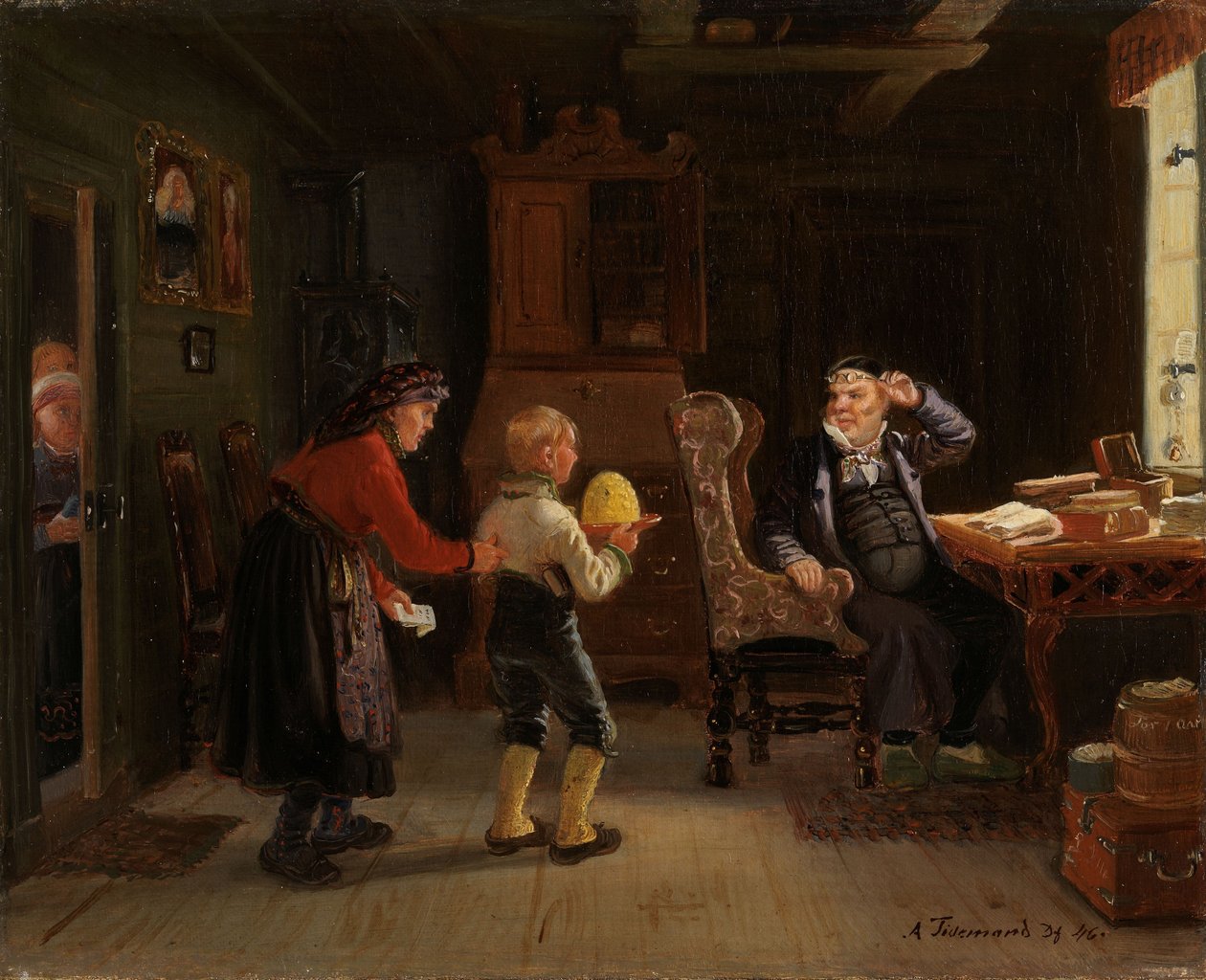 Påmelding til konfirmasjon av Adolph Tidemand
