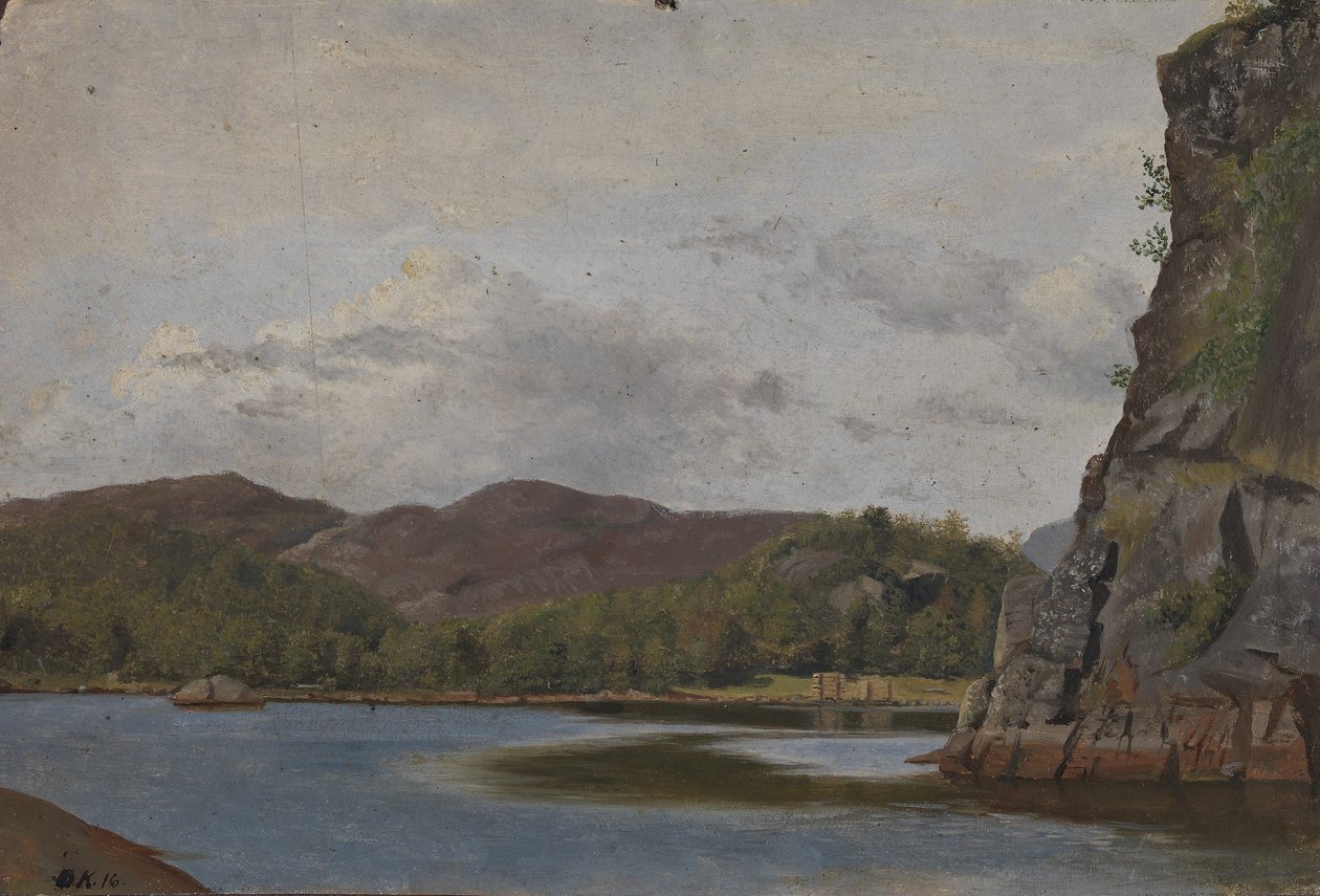 Fra kysten nær Mandal av Adolph Tidemand