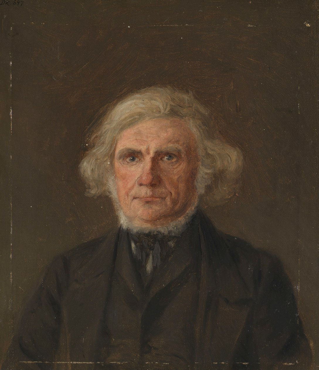 Gammel mann, portrettstudie av Adolph Tidemand