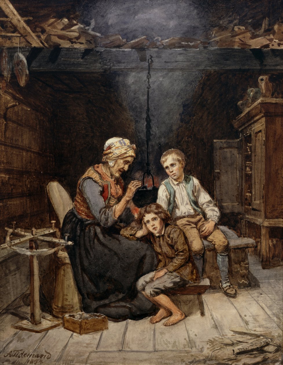 Bestemor forteller et eventyr av Adolph Tidemand