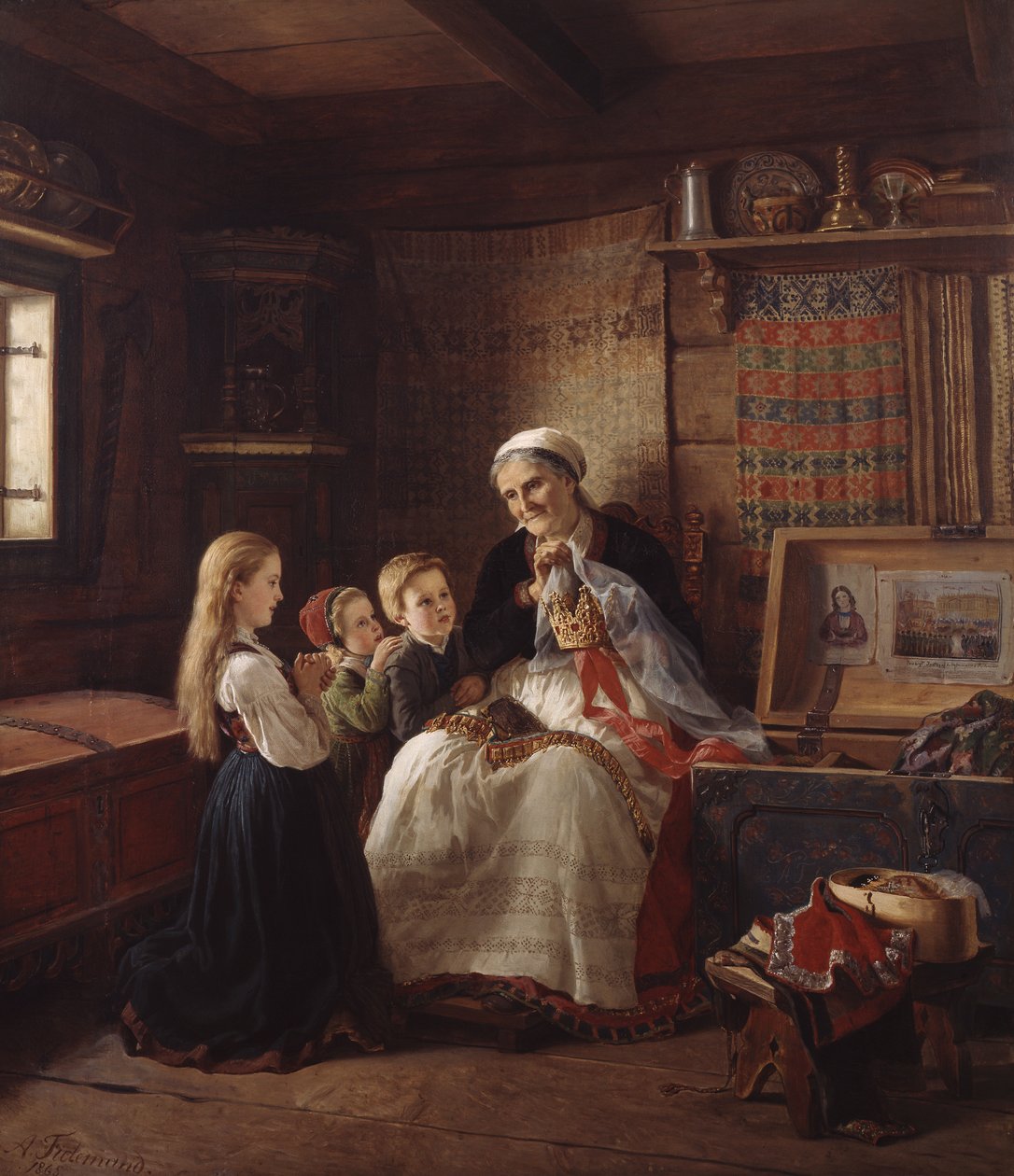 Bestemors bryllupskrone av Adolph Tidemand