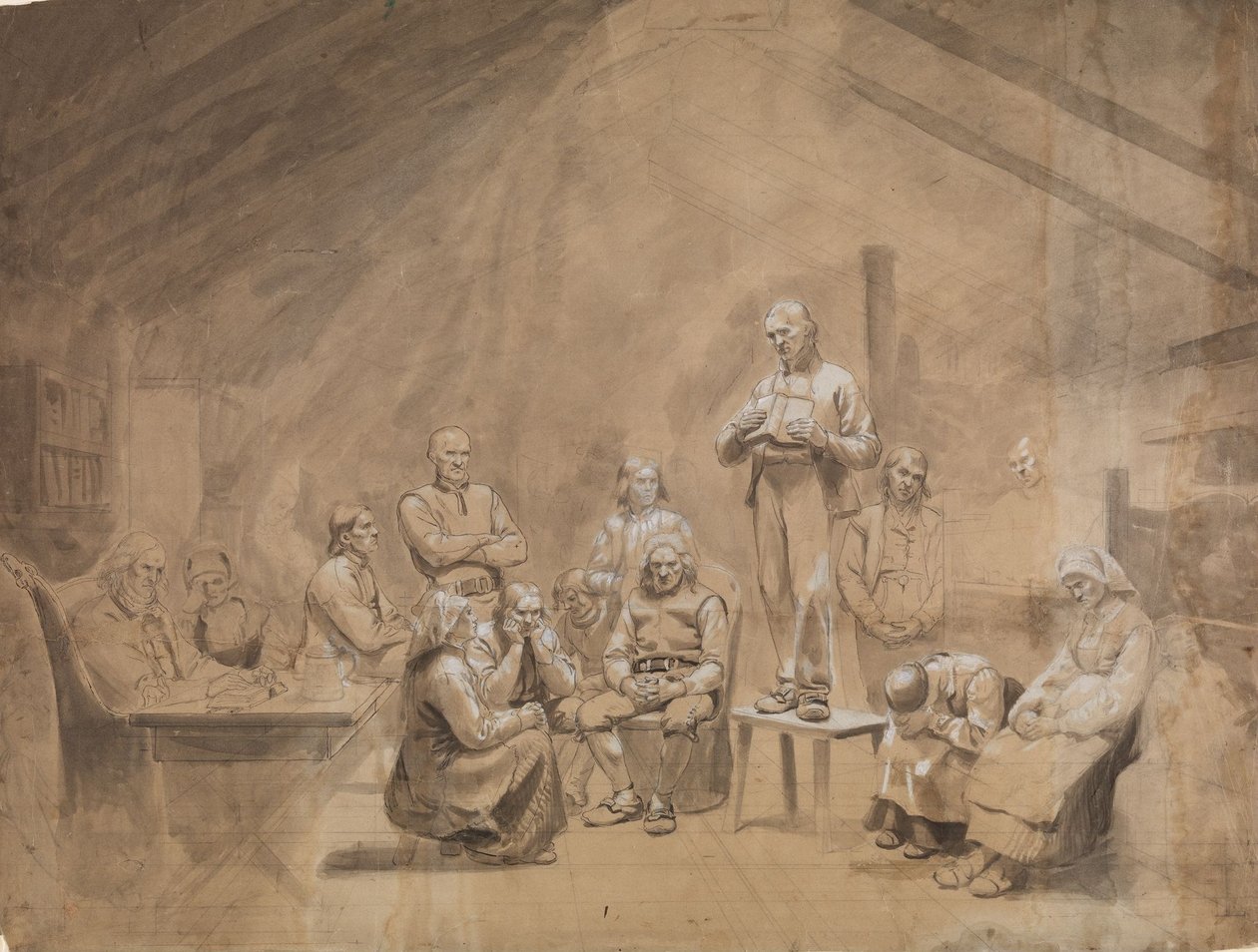 Haugianerne av Adolph Tidemand