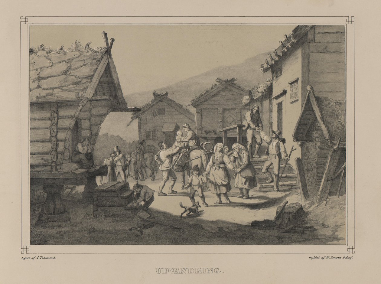 Illustrasjon hentet fra boken Norge fremstillet i Tegninger av Asbjørnsen, P.Chr. og utgitt av Chr. Tønsberg (no, 1848) av Adolph Tidemand