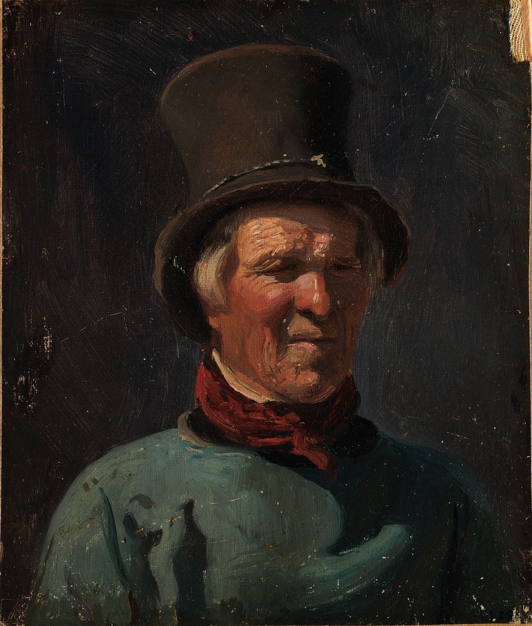 Mann med hatt av Adolph Tidemand