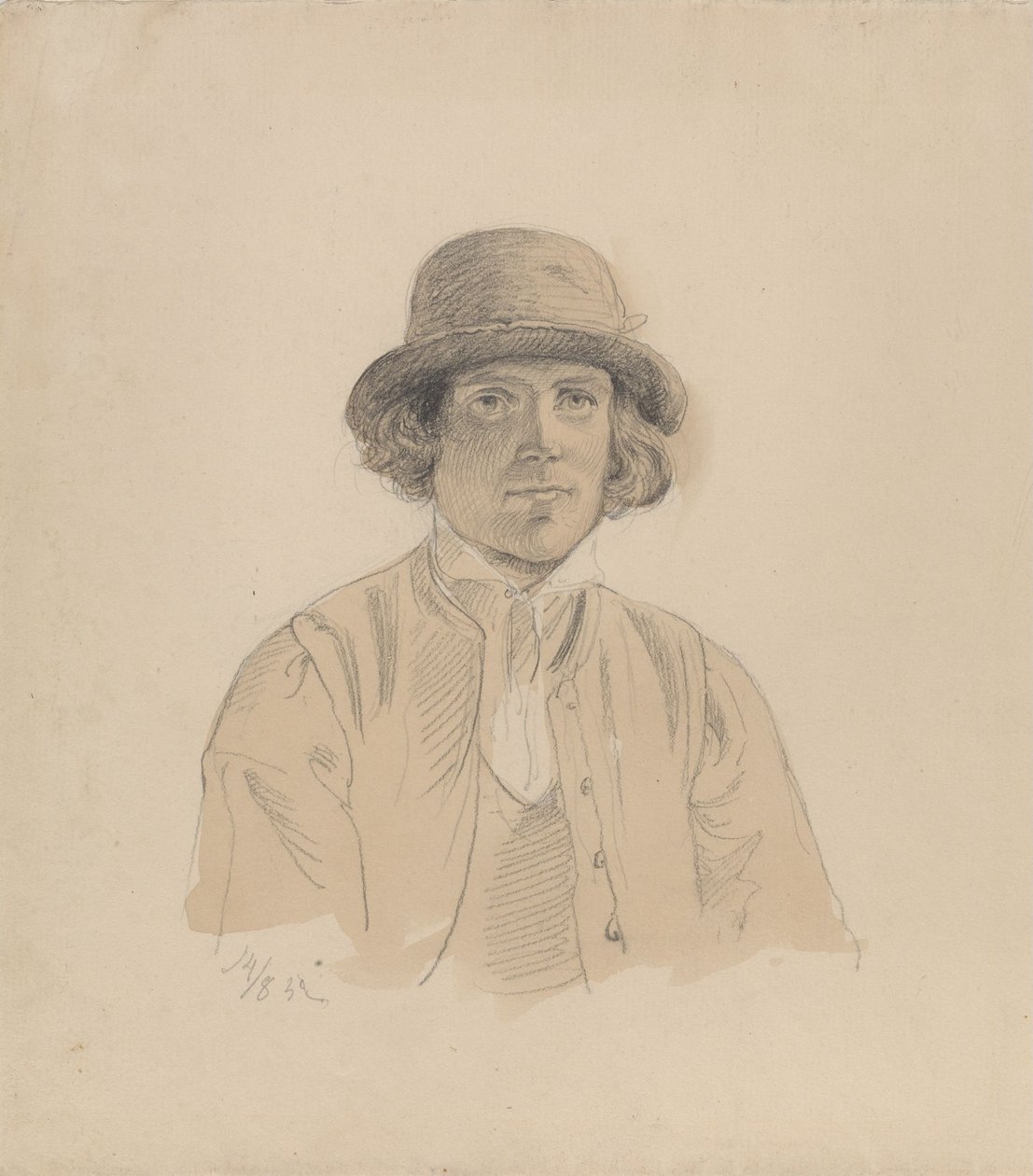 Mann med hatt av Adolph Tidemand
