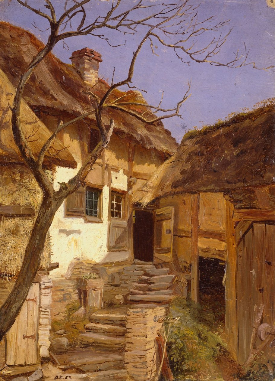 Gammel tysk gård av Adolph Tidemand
