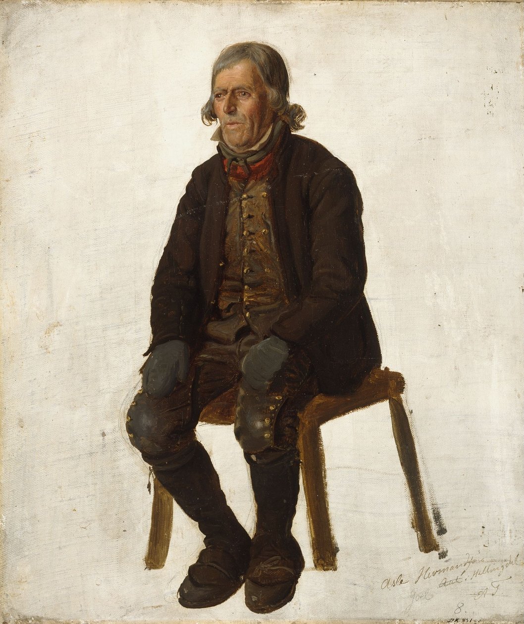 Portrett av Asle Hermandsøn fra Hallingdal av Adolph Tidemand