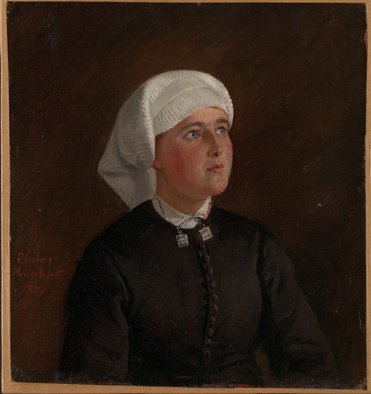Portrett av Elseberg Herrestvedt av Adolph Tidemand