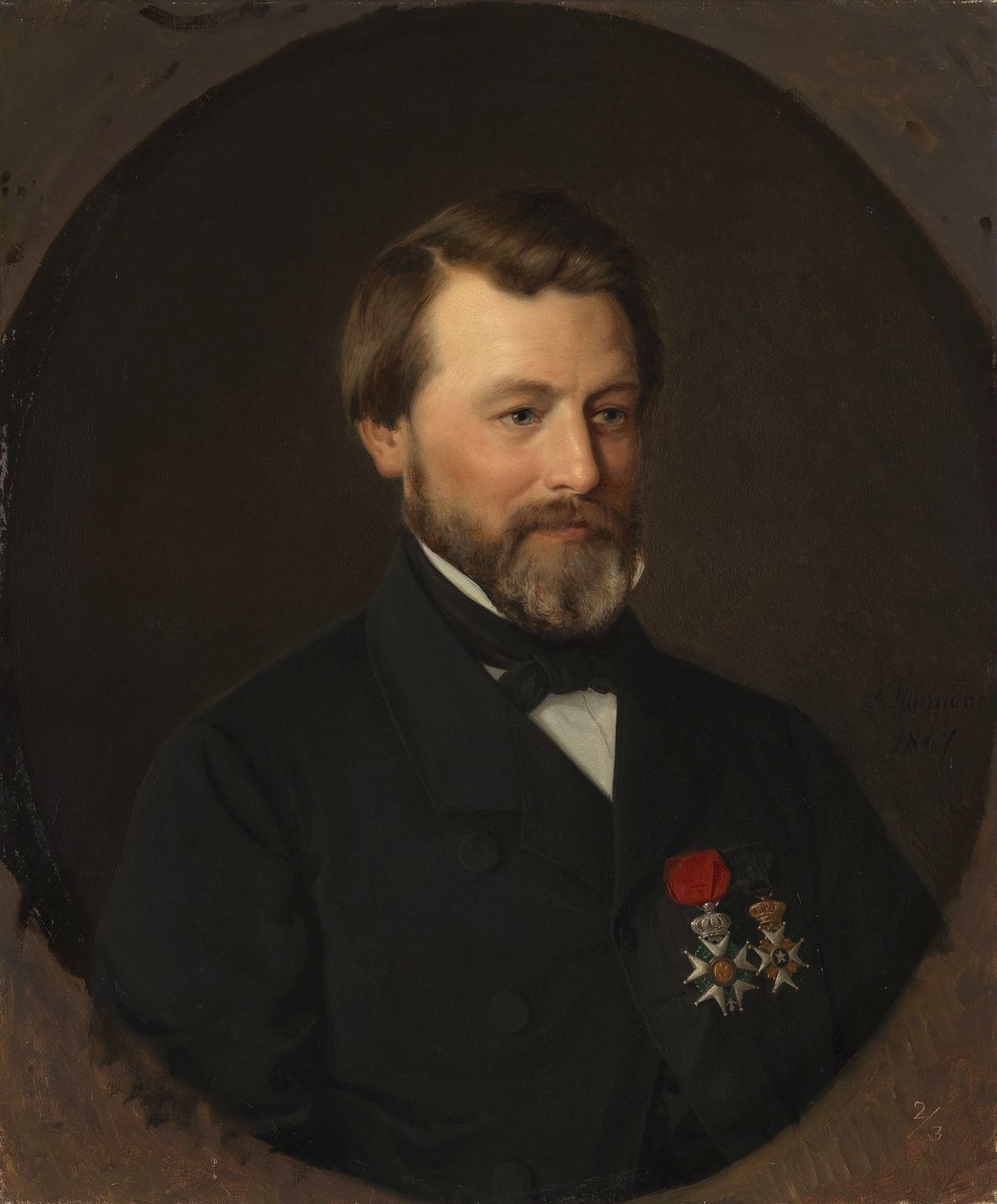Portrett av Emil Tidemand, kunstnerens bror av Adolph Tidemand