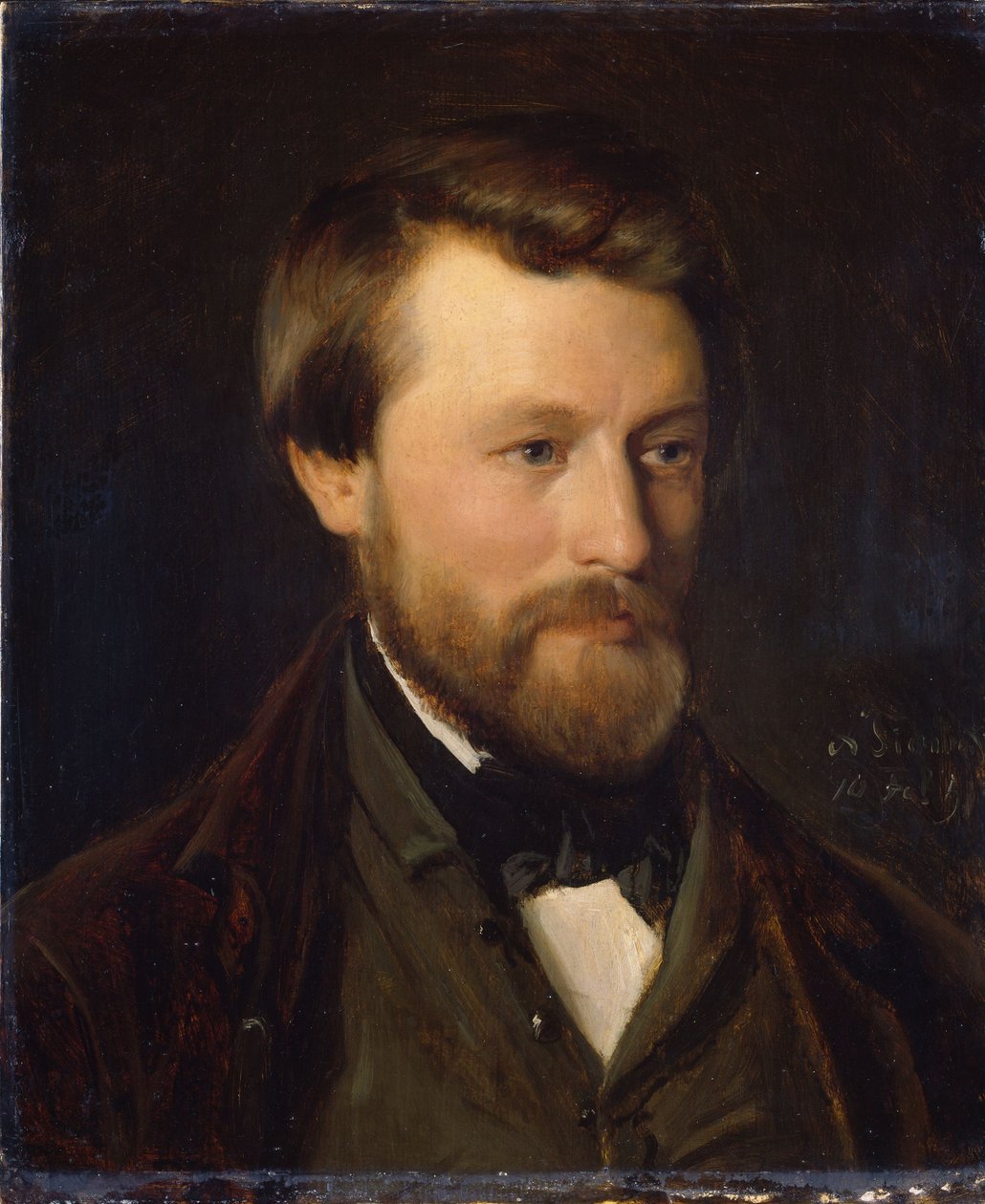 Portrett av Emil Tidemand, kunstnerens bror av Adolph Tidemand