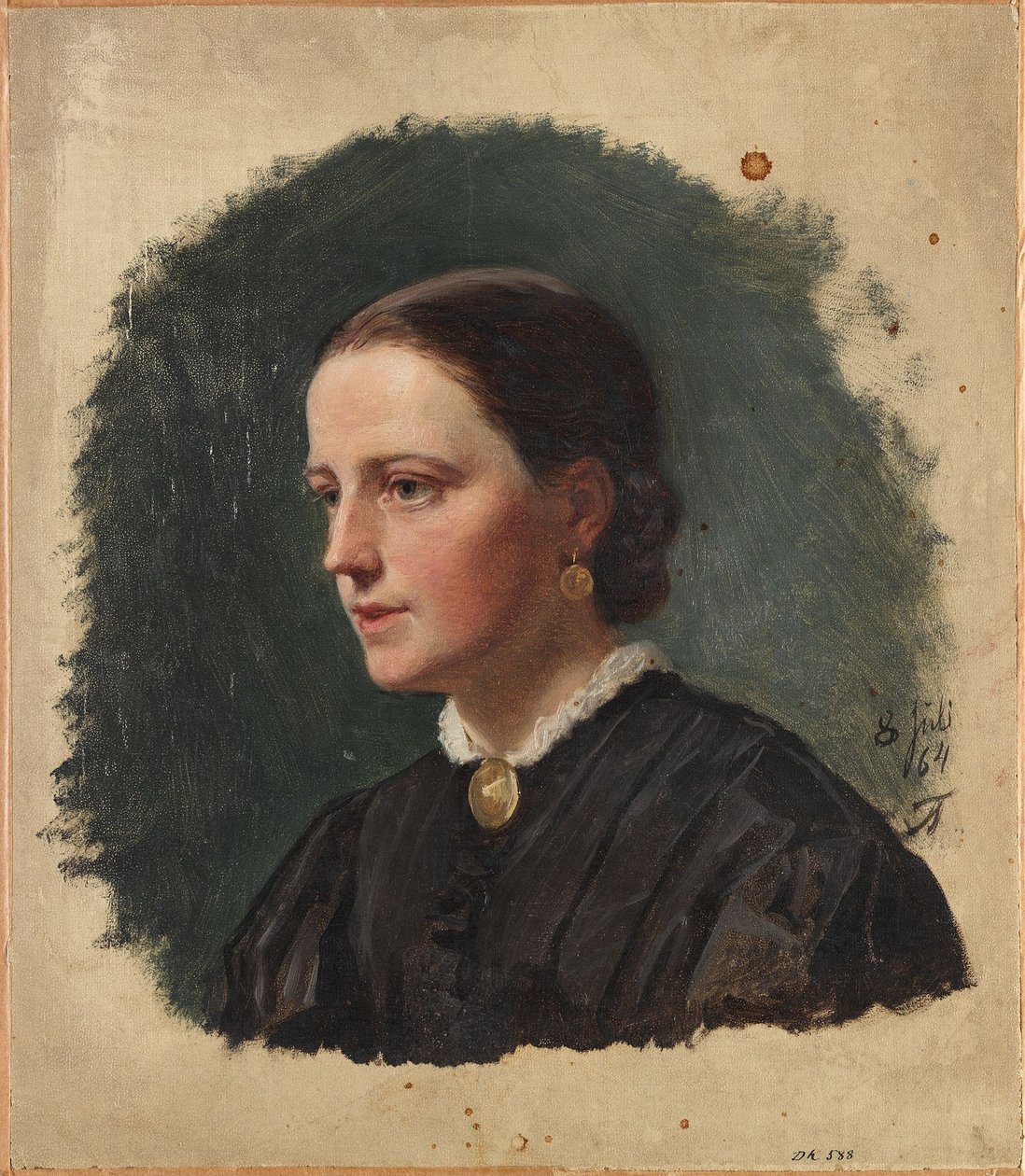 Portrett av fru Duus av Adolph Tidemand