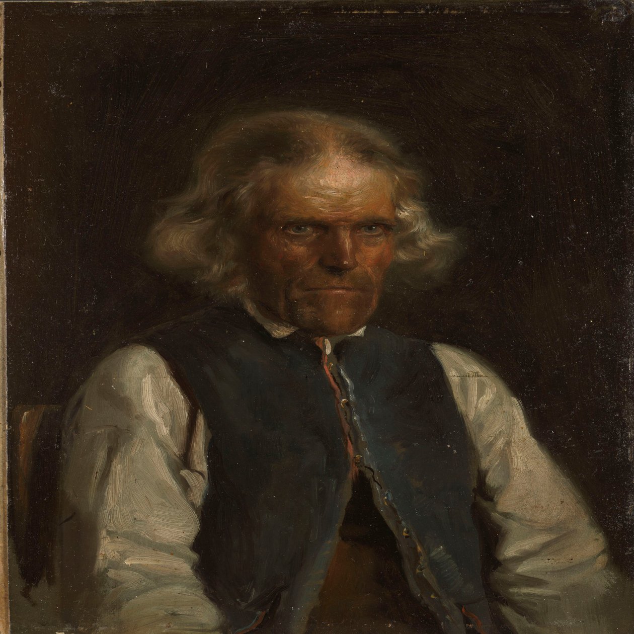 Portrett av en bonde fra Voss av Adolph Tidemand