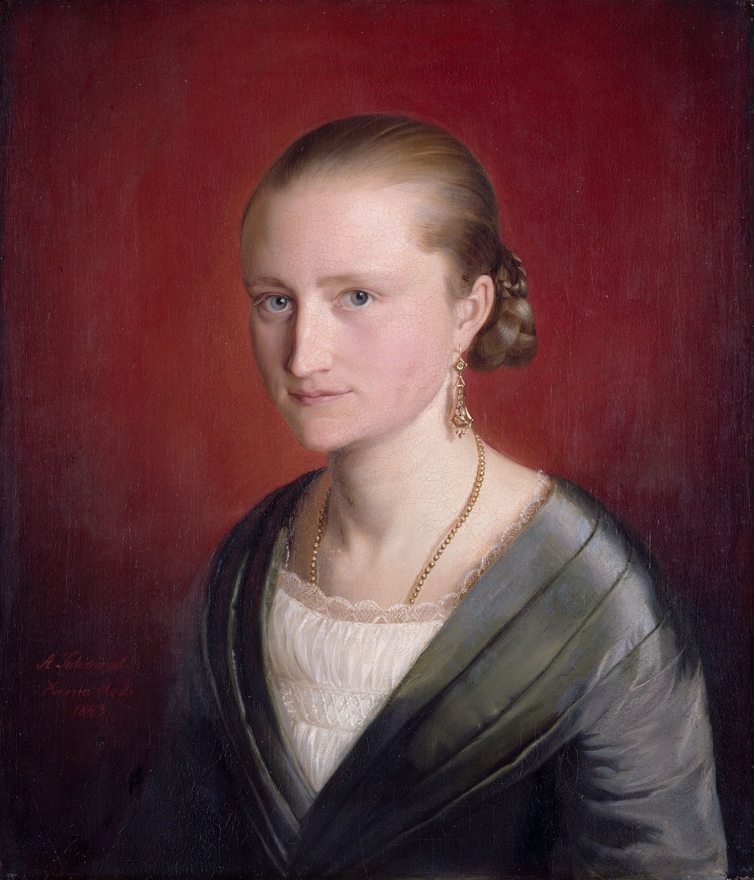 Portrett av Claudine Jaeger av Adolph Tidemand