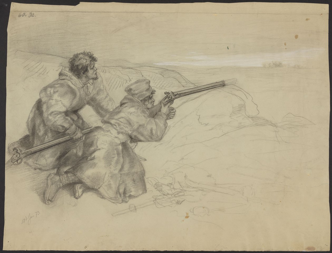 Reinsdyrjakt av Adolph Tidemand