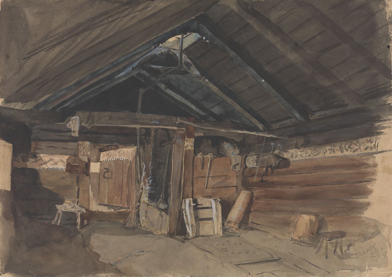 Røkstue, Kvam prestegård, Vikøy av Adolph Tidemand