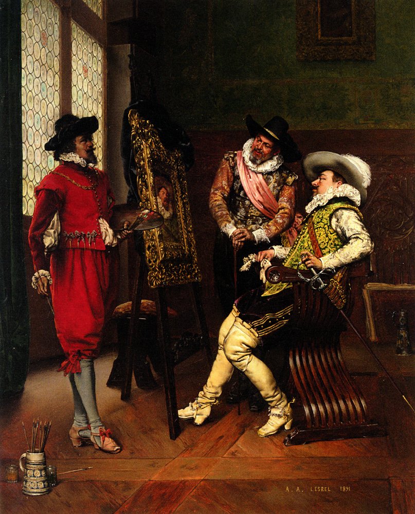 Kritikerne av Adolphe Alexandre Lesrel