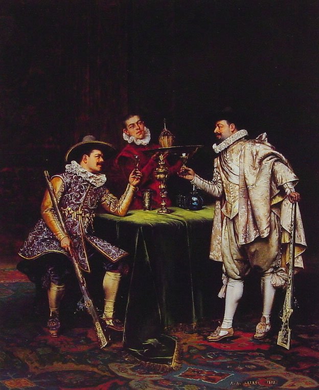 Toasten av Adolphe Alexandre Lesrel