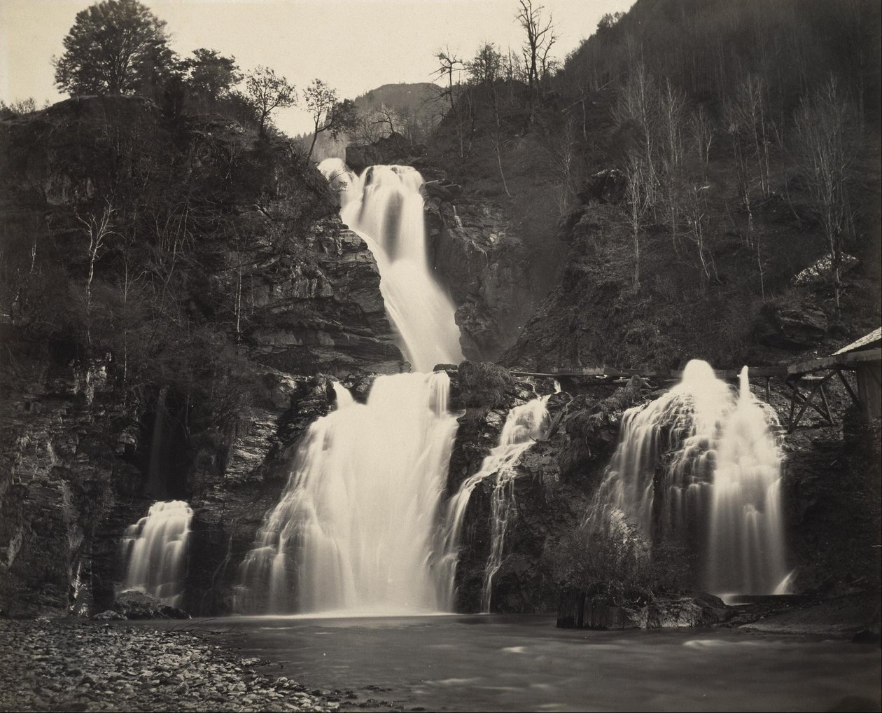 Falls of the Reichenbach av Adolphe Braun